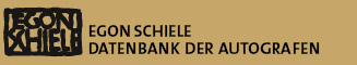 Logo Egon Schiele Datenbank der Autografen